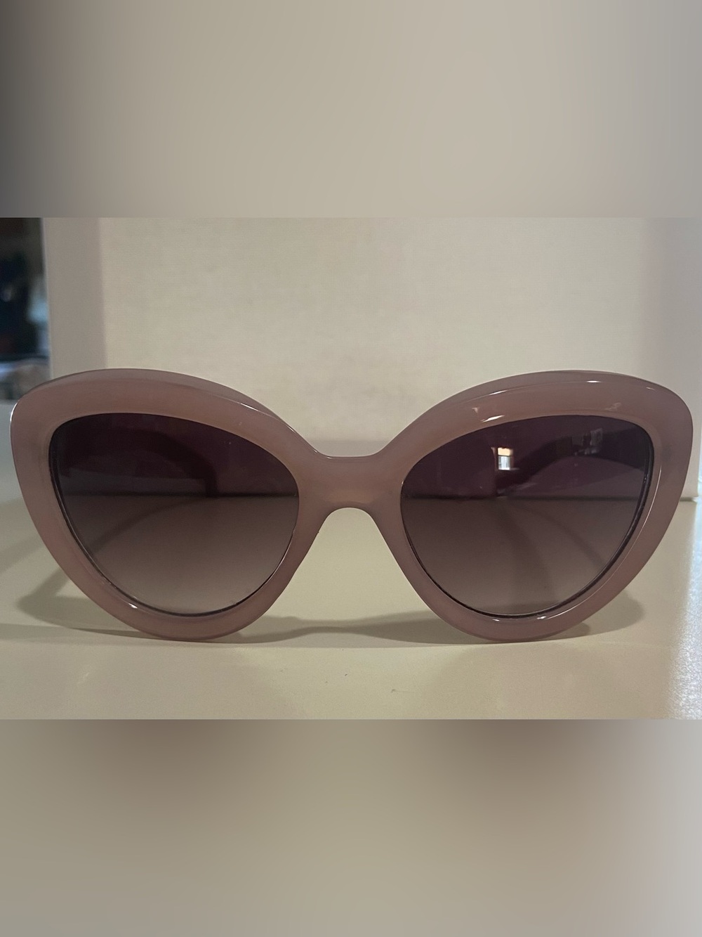 Lane Bryant Oversized Cat-Eye Sunglasses - Mauve Pink Frame